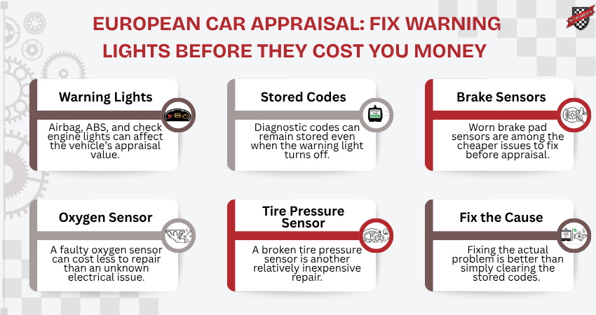 European Car Appraisal Fix Warning Lights Before They Cost You Money